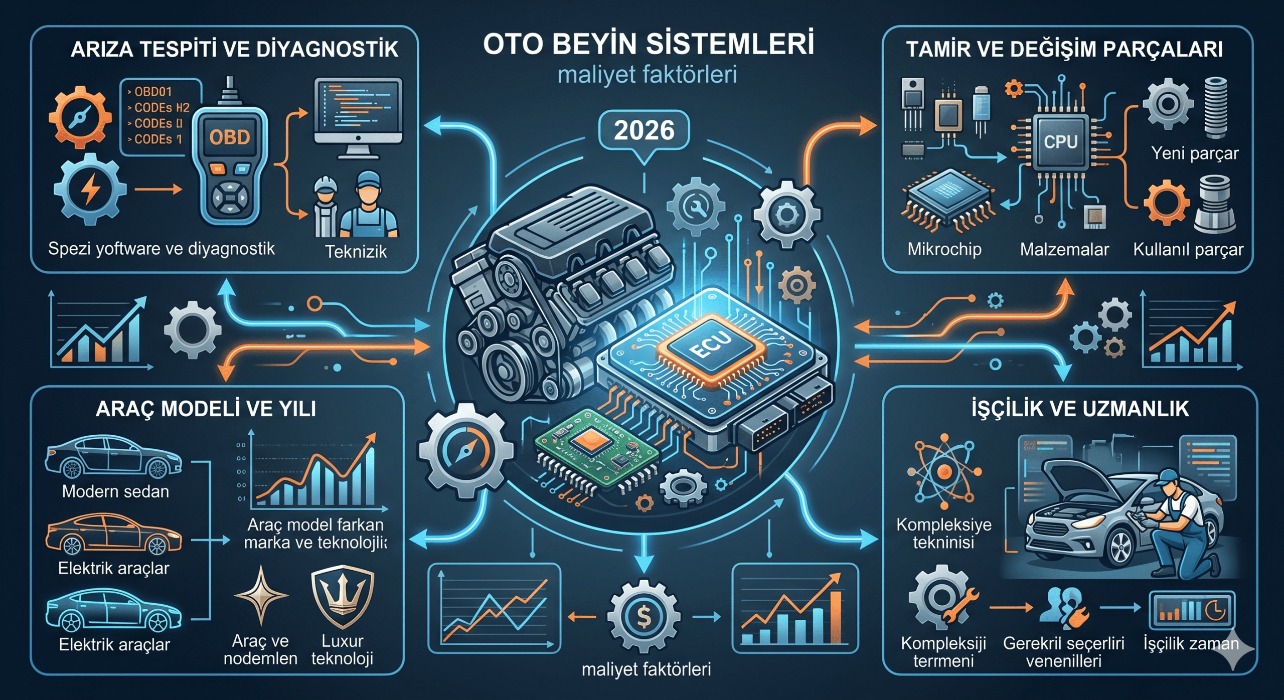 Oto Beyin Tamiri Fiyatı Araştırırken Nelere Dikkat Edilmeli?