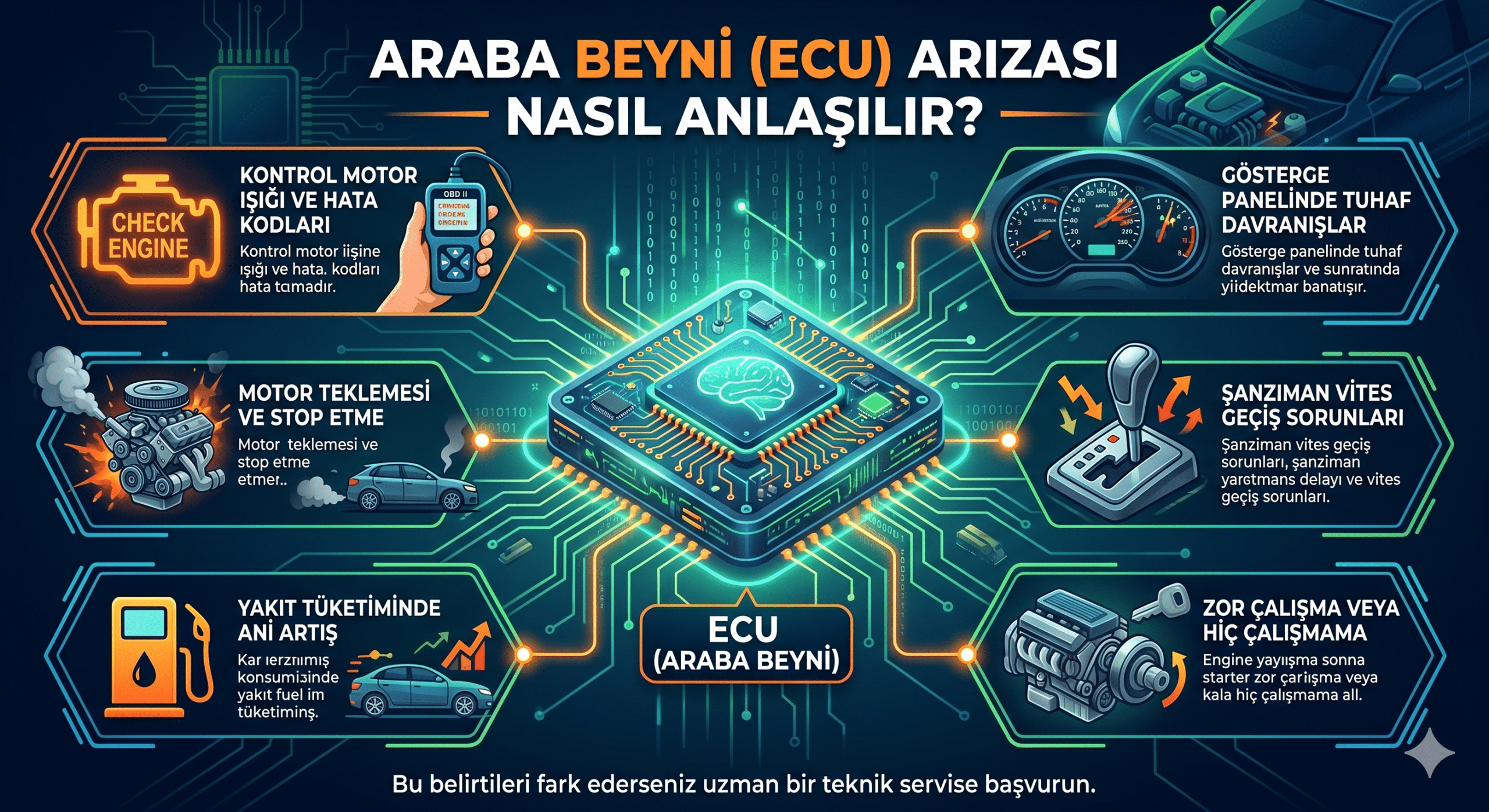 Araba Beyni Arızası Yaşamamak İçin Nelere Dikkat Edilmeli?